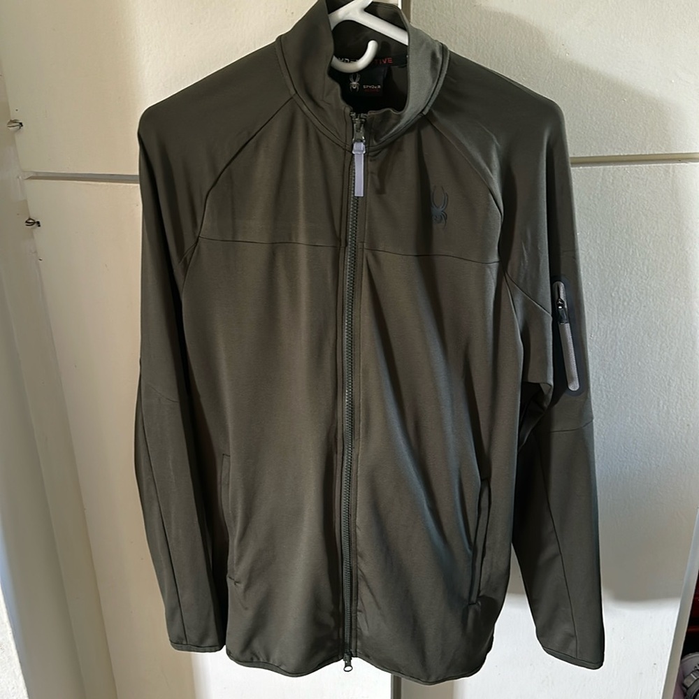 New Spyder Active workout suit. Medium bark green